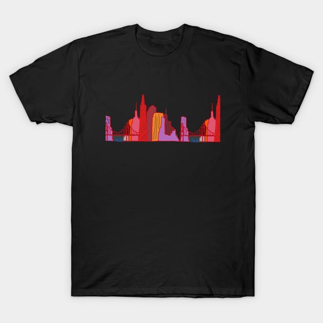 two bridges T-Shirt by SoukainaDreams